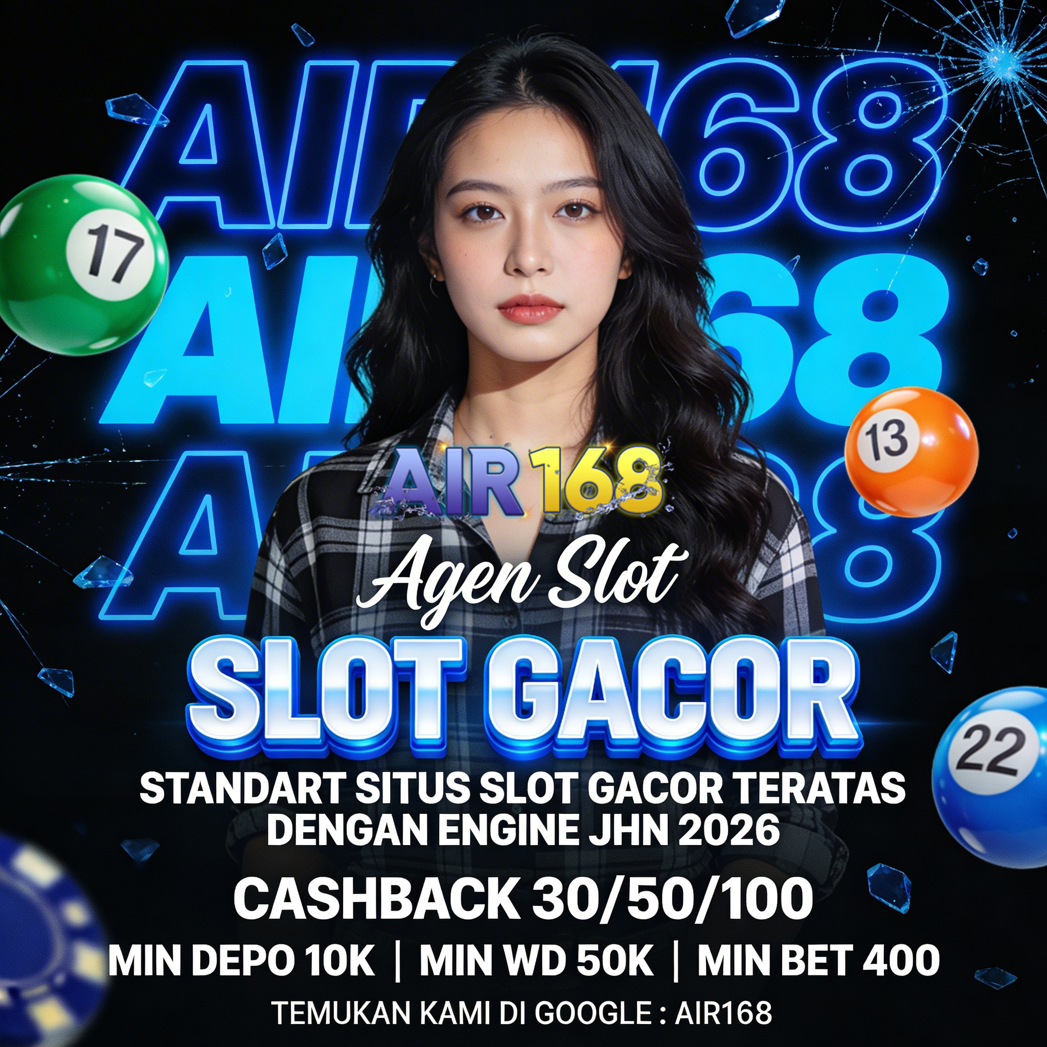 AIR168 $ Standart Situs Slot Gacor Teratas Dengan Engine JHN 2026