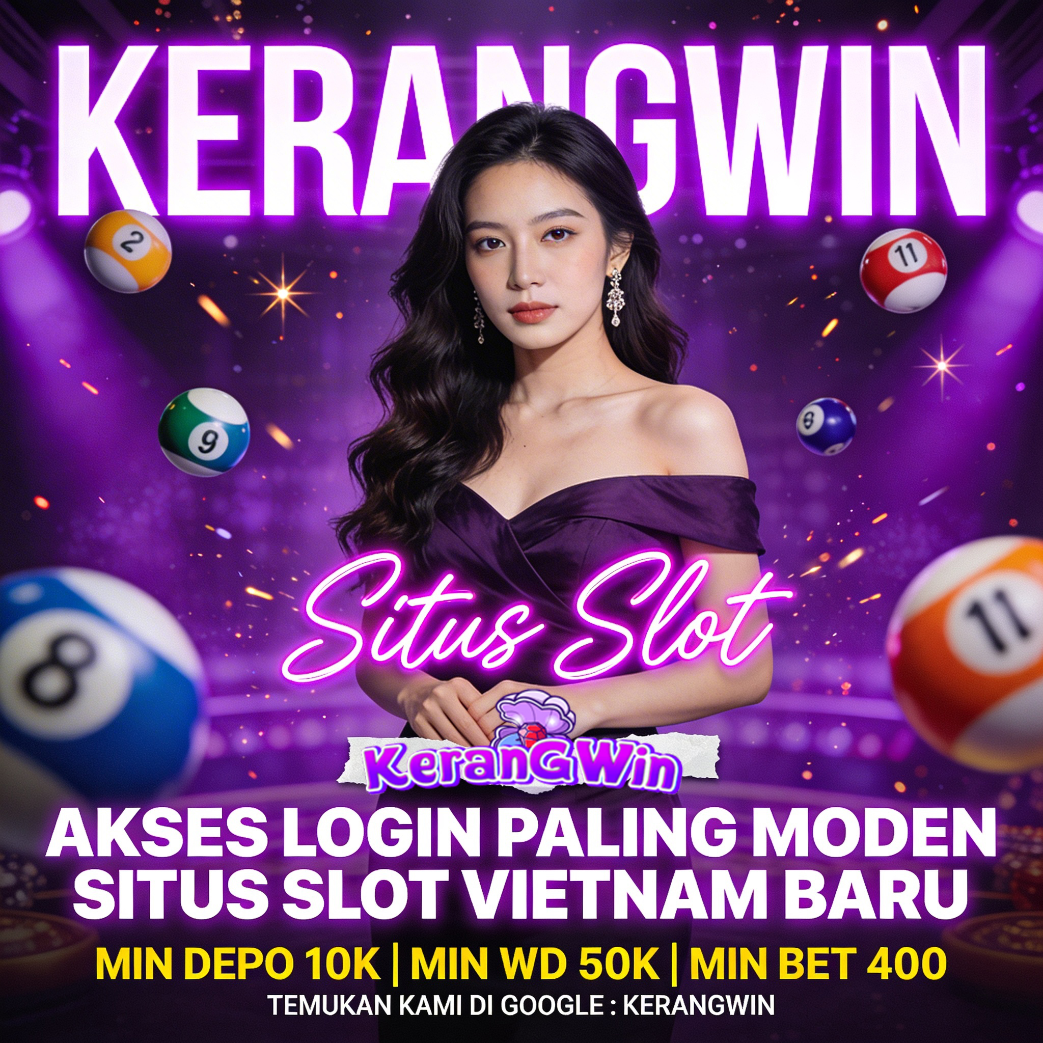 KERANGWIN Putaran Pengunci dan Koin Pengunci di Layar Slot