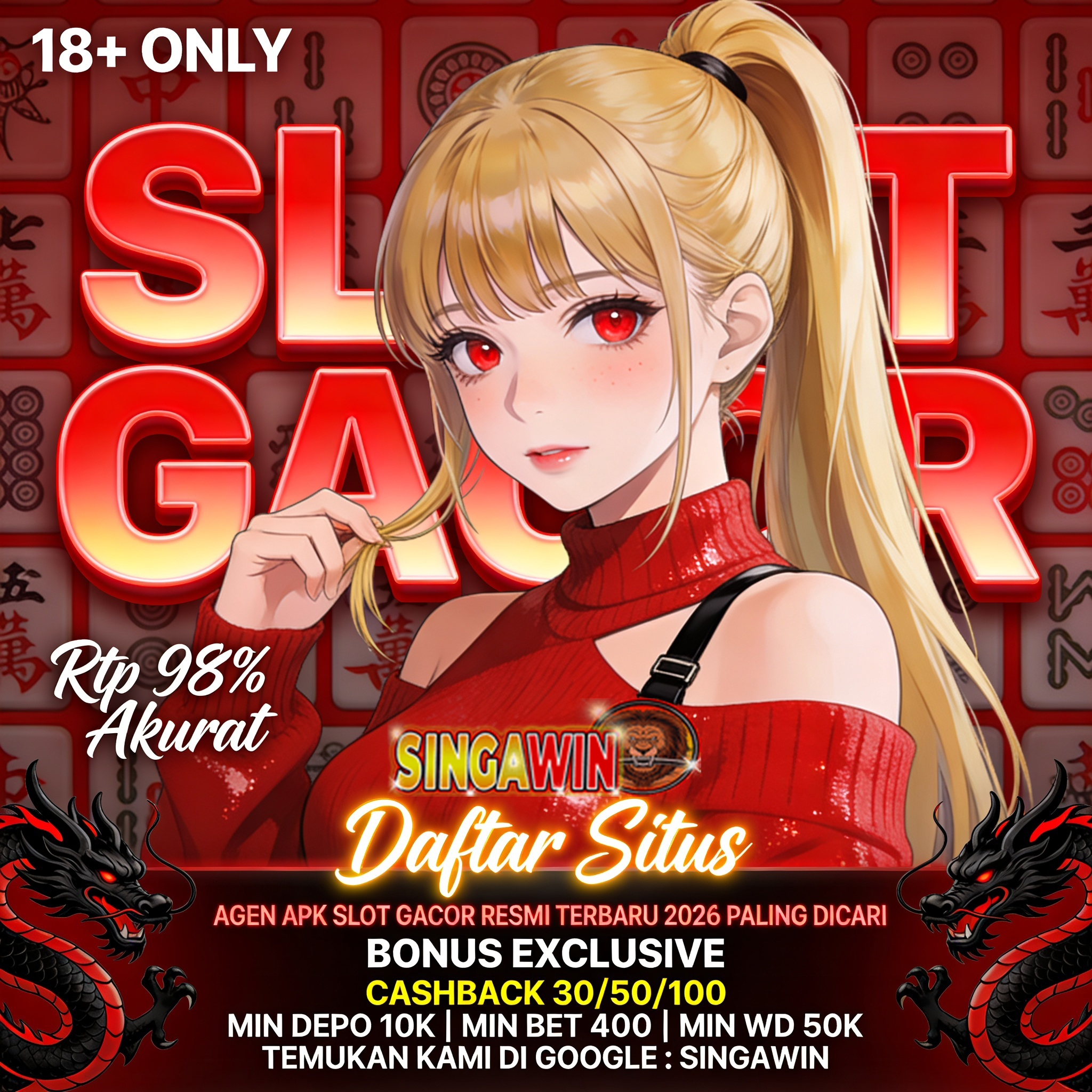 SINGAWIN ■ Cuma Disini 10x Spin Pasti JP Situs Slot Gacor Terbaik