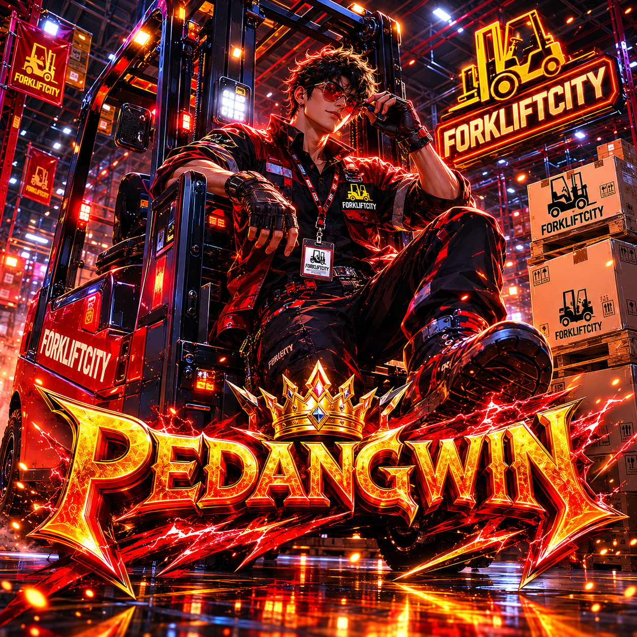 PEDANGWIN — ForkliftCity di PEDANGWIN Bikin Pengalaman Main Makin Realistis