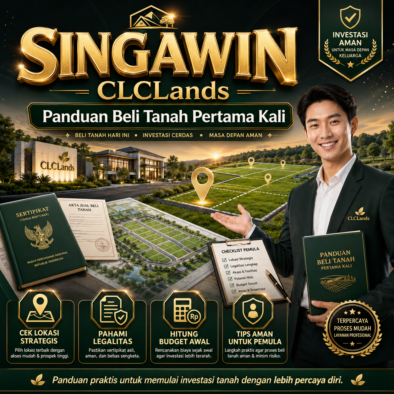 SINGAWIN : CLCLands Panduan Beli Tanah Pertama Kali  