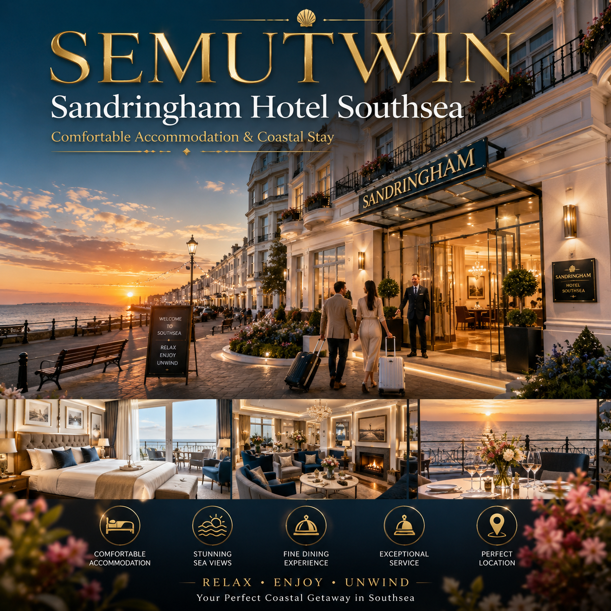 SEMUTWIN - Sandringham Hotel Southsea | Comfortable Accommodation & Coastal Stay