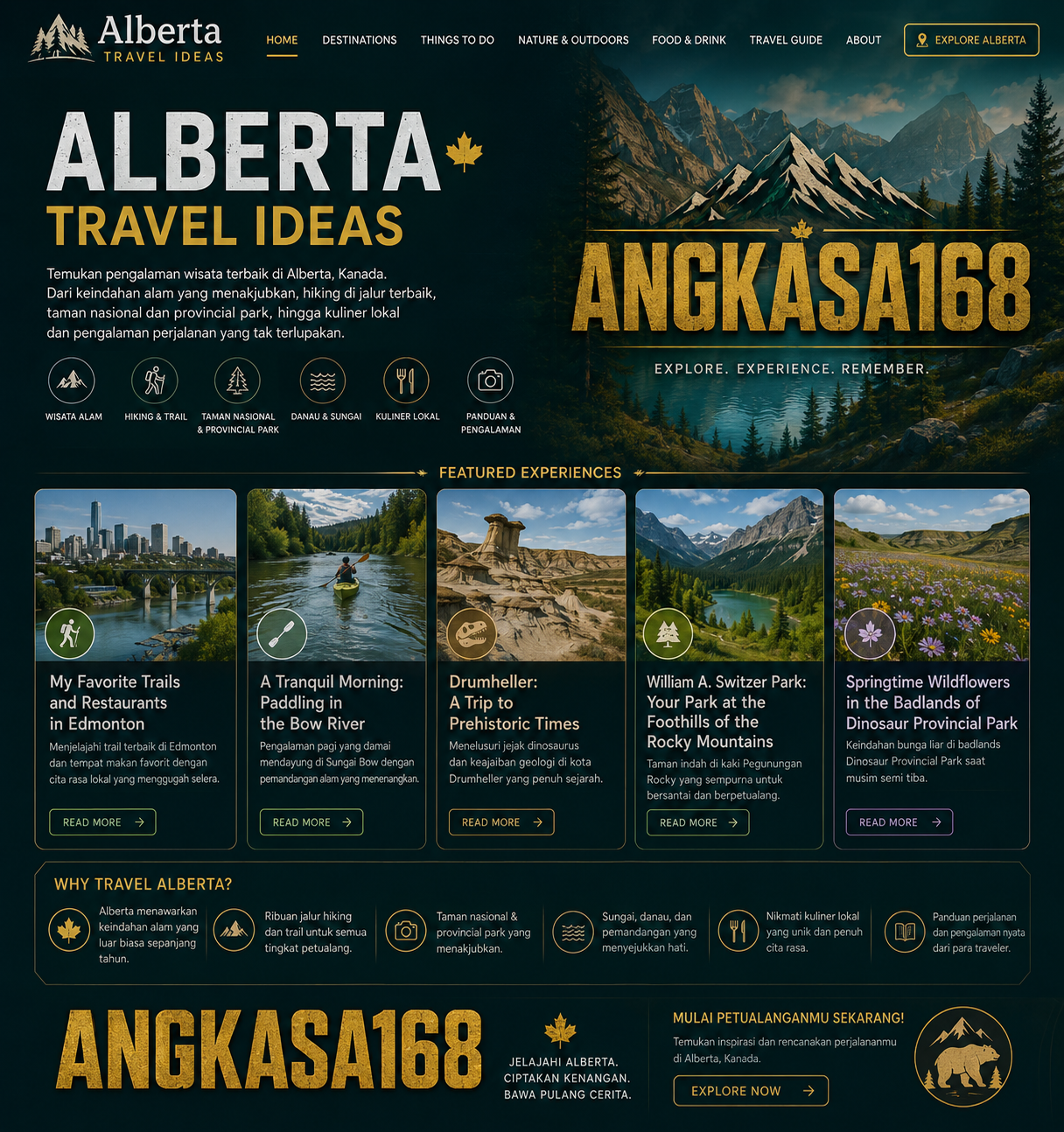 ANGKASA168 x Alberta Travel Ideas: Menemukan Kejutan di Setiap Perjalanan