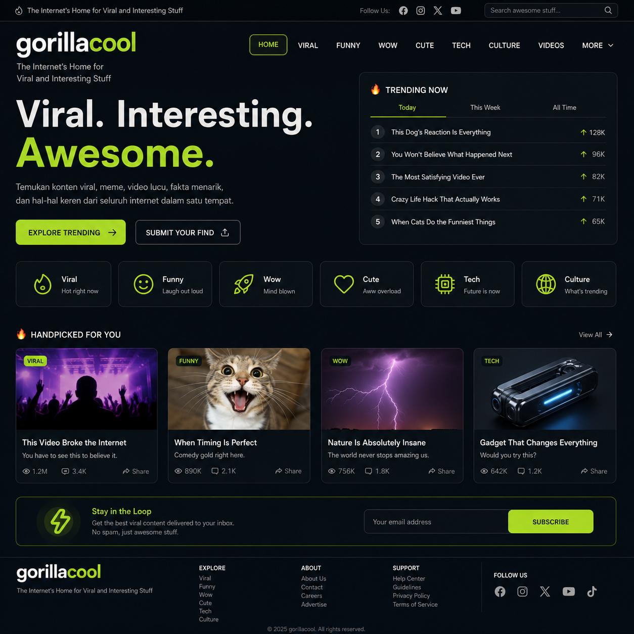 KENZO188 x Gorilla Cool: Viral dan Interesting Content Online