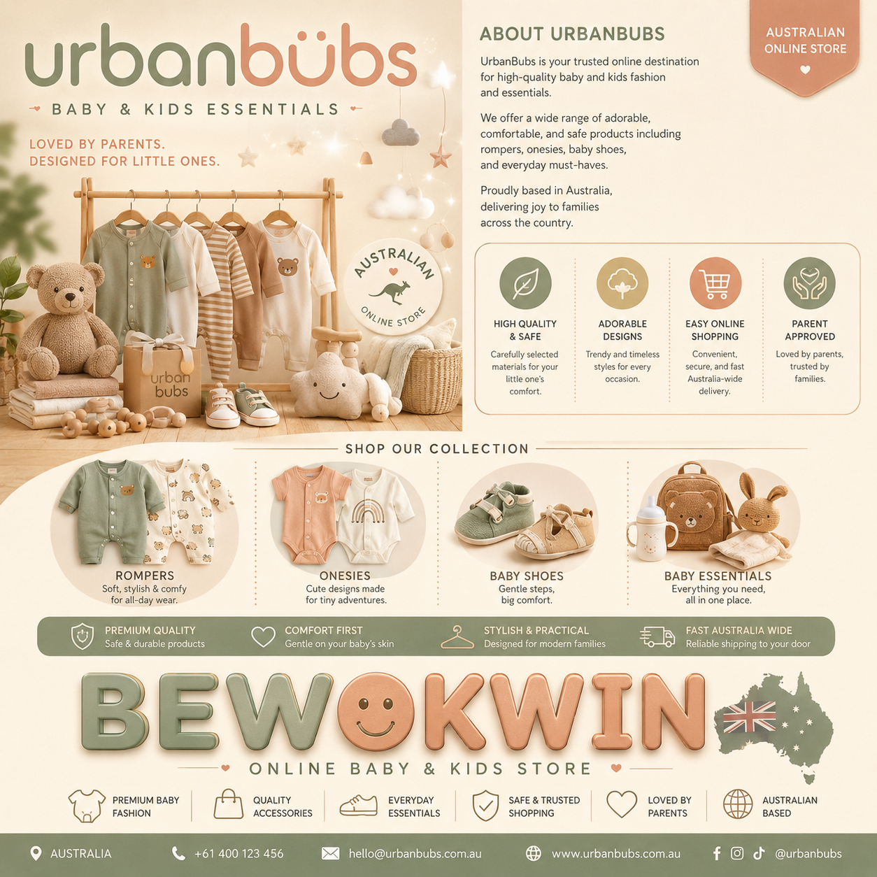 BEWOKWIN => Inspirasi Gaya Perlengkapan Bayi Stylish ala UrbanBubs
