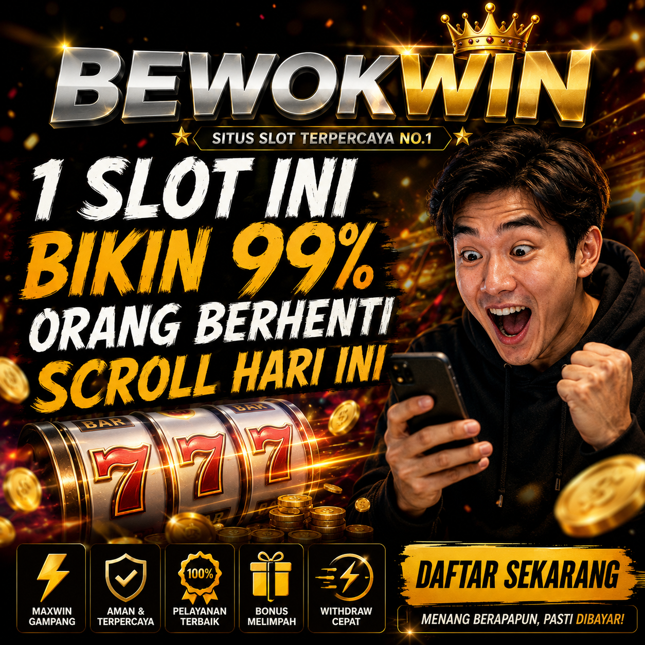 Galeri foto BEWOKWIN ==> 1 Slot Ini Bikin 99% Orang Berhenti Scroll Hari Ini di Mahjong