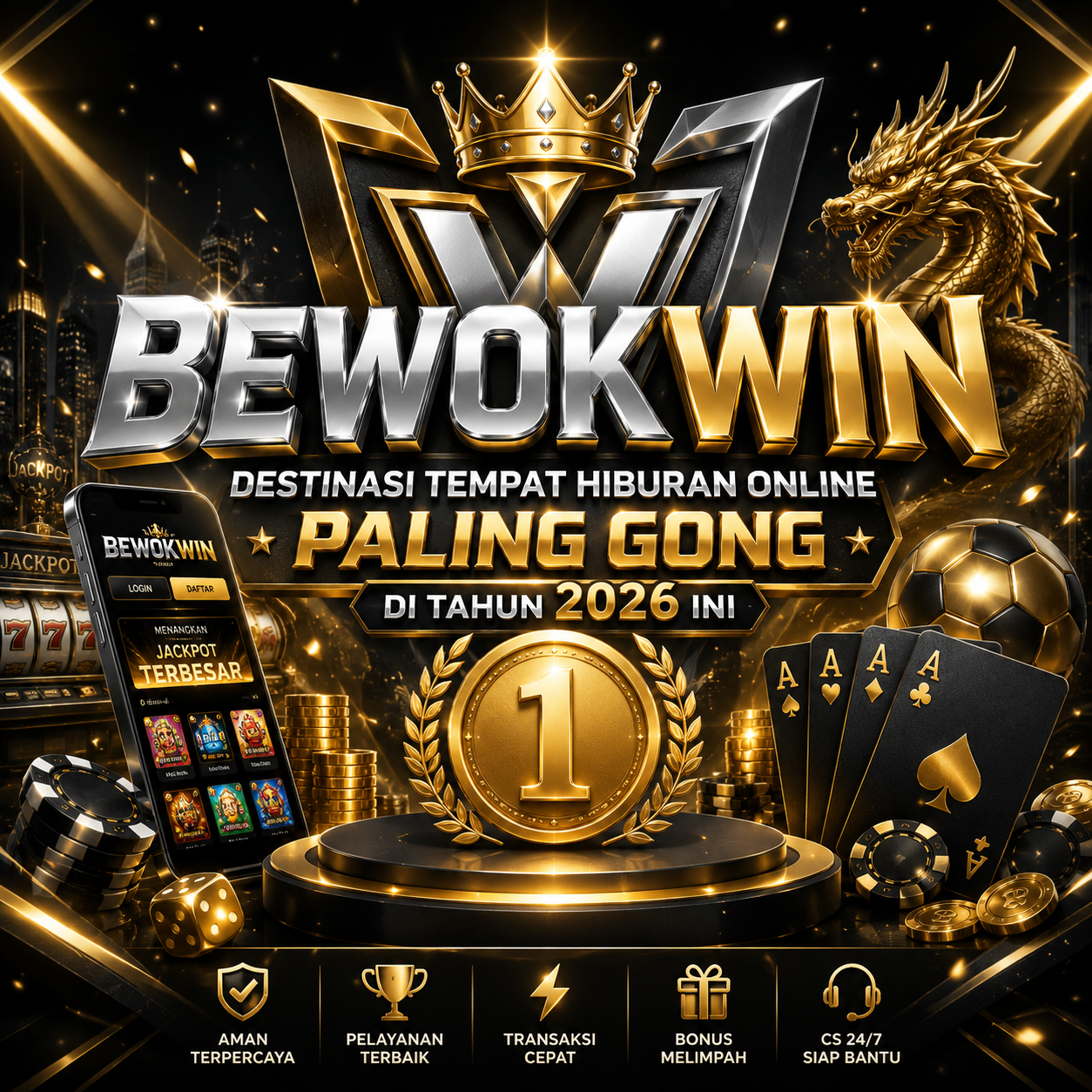BEWOKWIN 🥇 Destinasi tempat hiburan online paling gong di tahun 2026 ini  