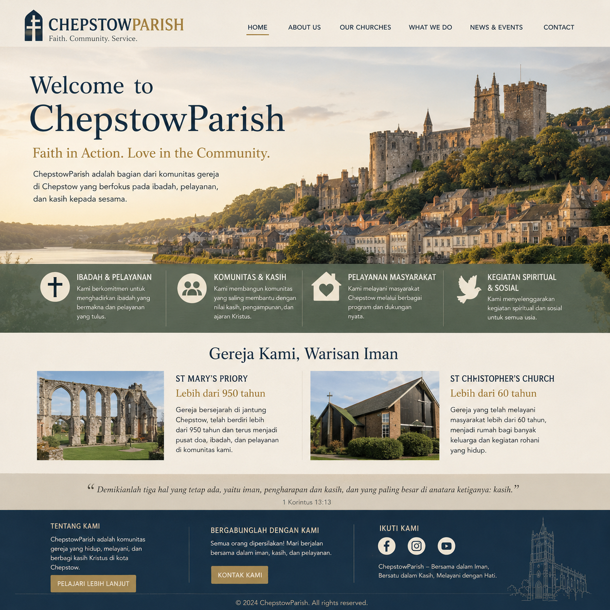 DODO69 >>> Chepstow Parish: Komunitas Gereja Bersejarah di Wales yang Tetap Hidup in Medan