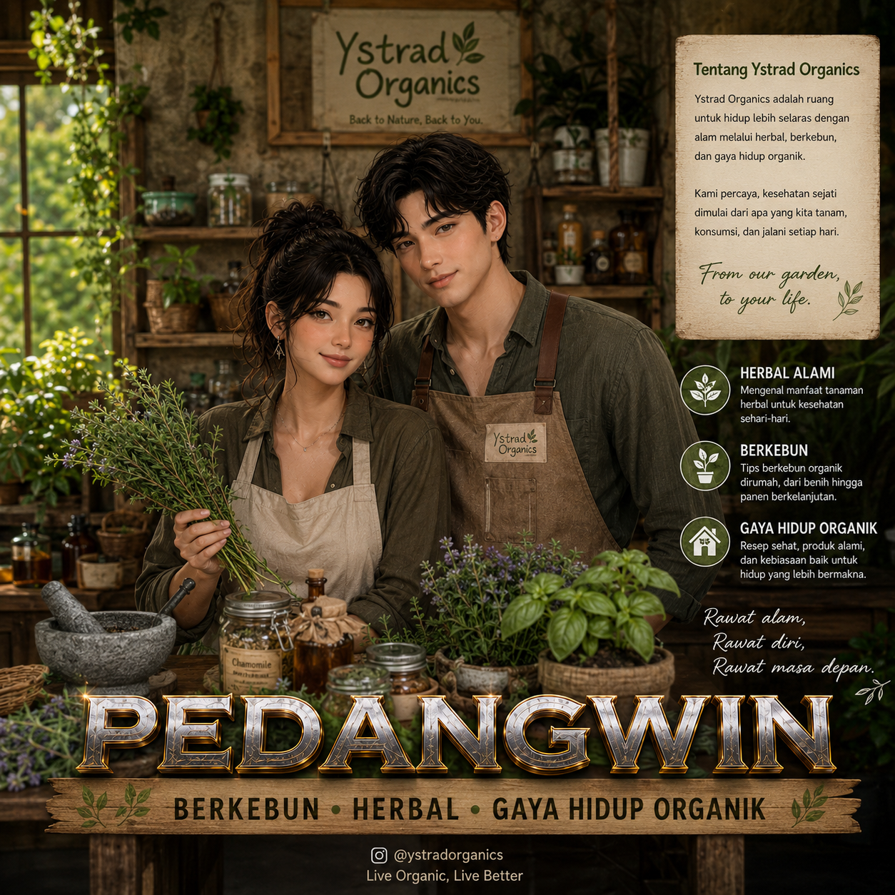 PEDANGWIN >>> Ystrad Organics, Pilihan Organik Berkualitas untuk Hidup Lebih Sehat