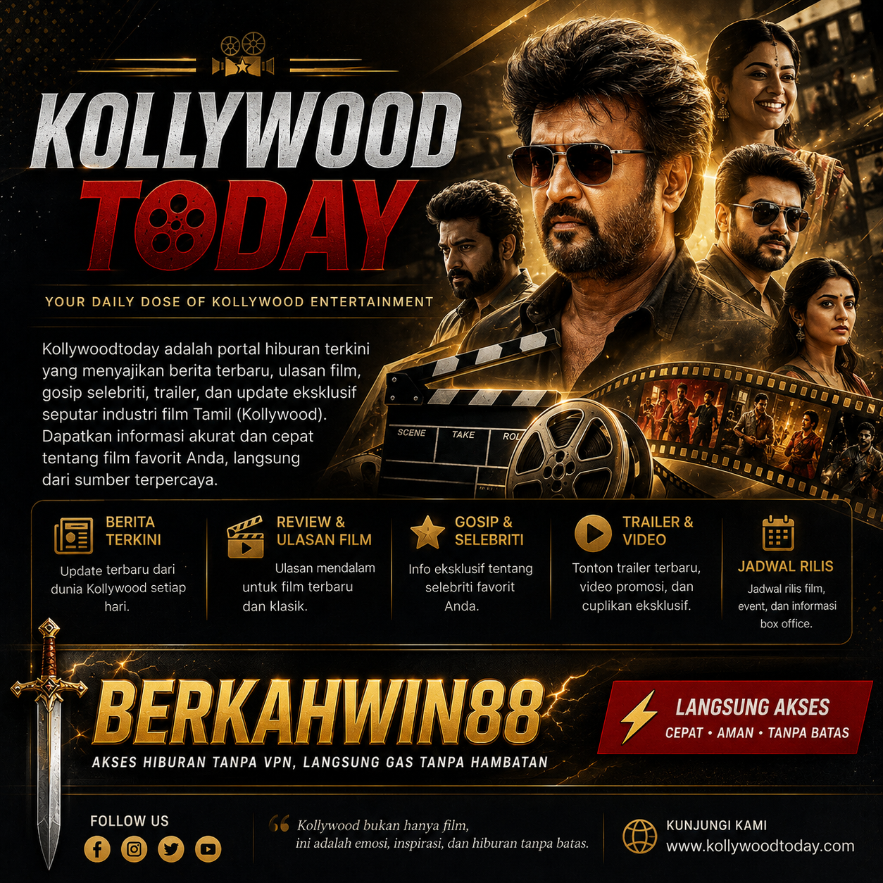 BERKAHWIN88 Mengenal KollywoodToday dan Dunia Film India Selatan in Medan