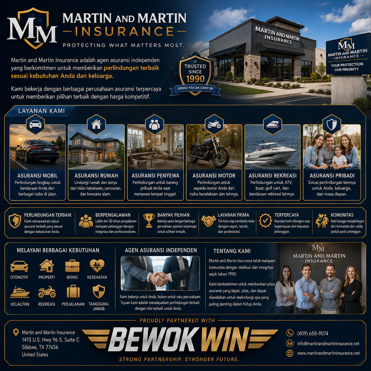 BEWOKWIN - Martin and Martin Insurance Services & Policy Overview