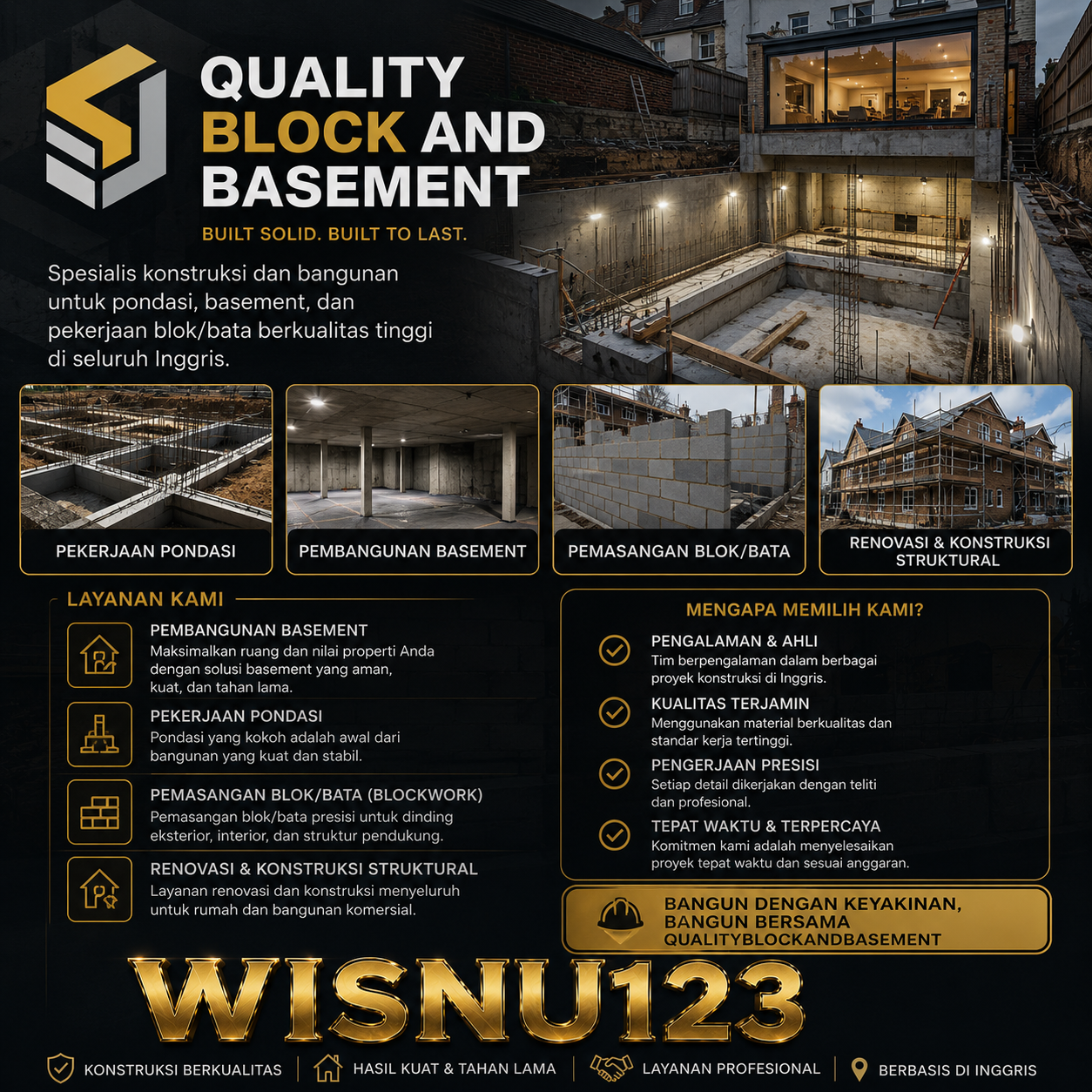 Galeri foto WISNU123 Quality Block and Basement – Foundation Repair Specialists di Mahjong