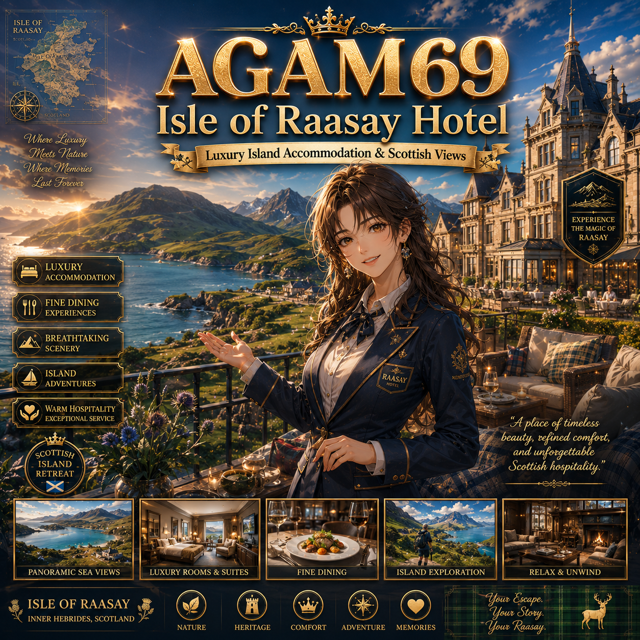 AGAM69 - Isle of Raasay Hotel | Luxury Island Accommodation & Scottish Views