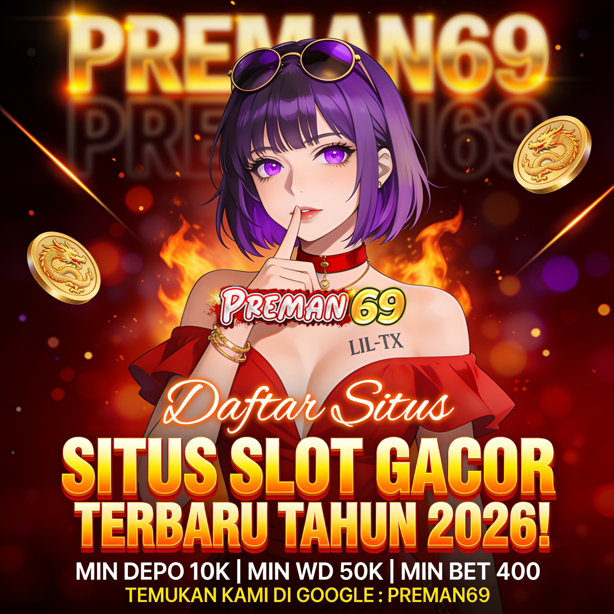 PREMAN69 > Rajanya Slot Gacor & Togel Online Deposit Murah 2026 by Hey siriusly