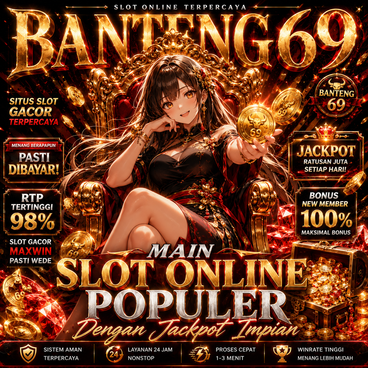 BANTENG69 – Main Slot Online Populer dengan Jackpot Impian
