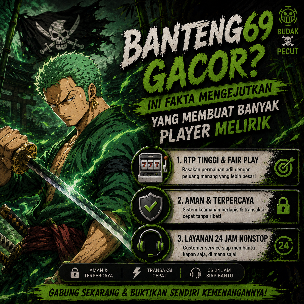Galeri foto BANTENG69 Hadirkan Game Online Green Mean Machine Super Cepat di Jakarta