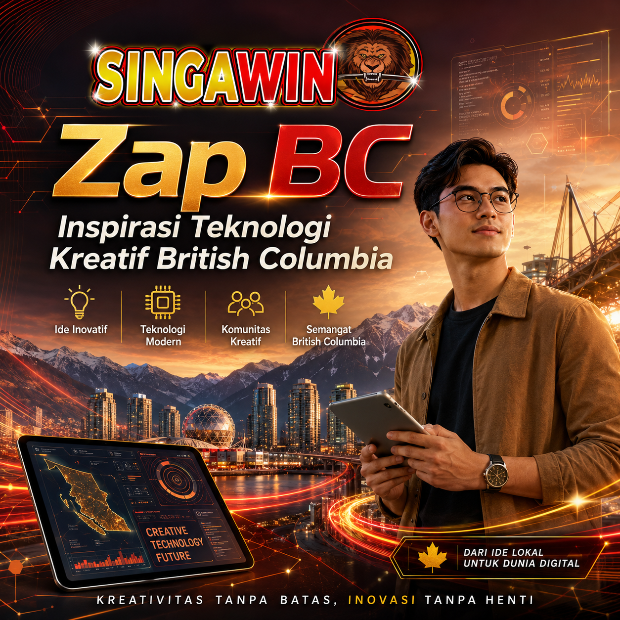 SINGAWIN Zap BC Inspirasi Teknologi Kreatif British Columbia