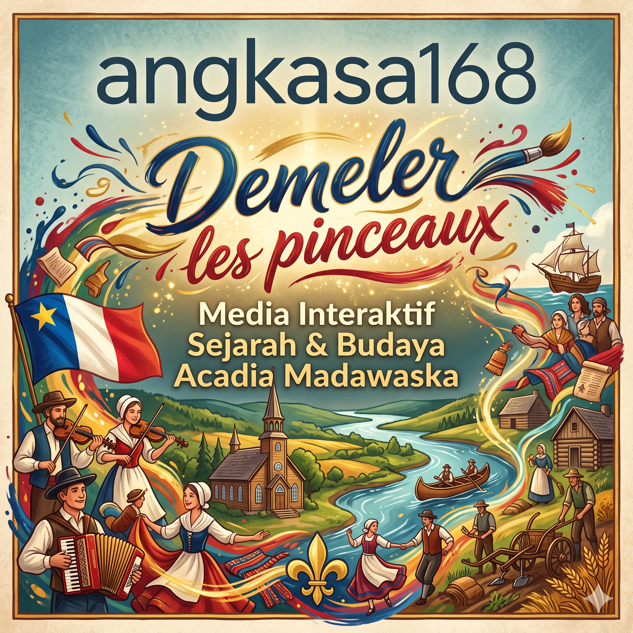 angkasa168 Demeler les pinceaux | Media Interaktif Sejarah & Budaya Acadia Madawaska