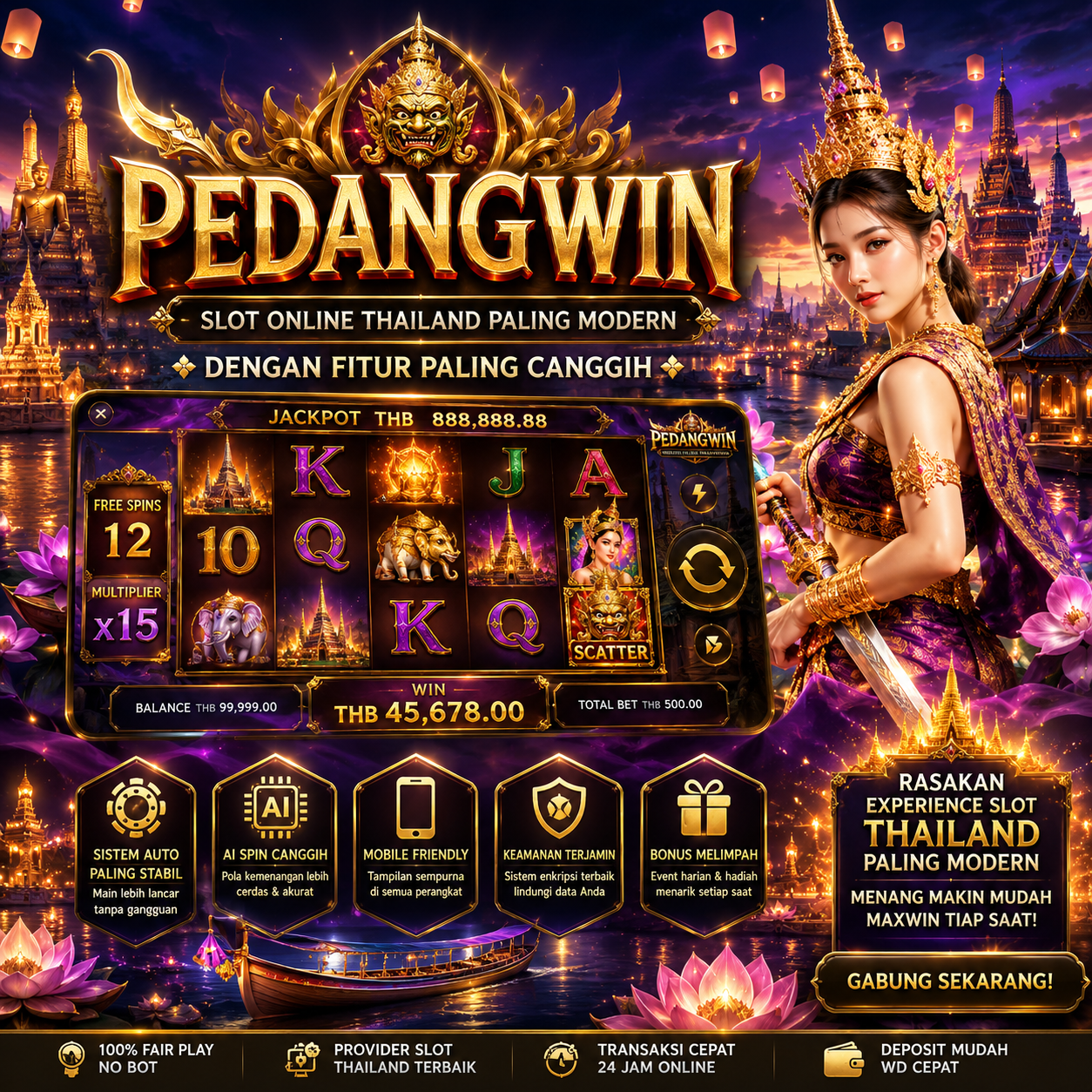 PEDANGWIN ==> slot online thailand paling modern dengan fitur paling canggih 