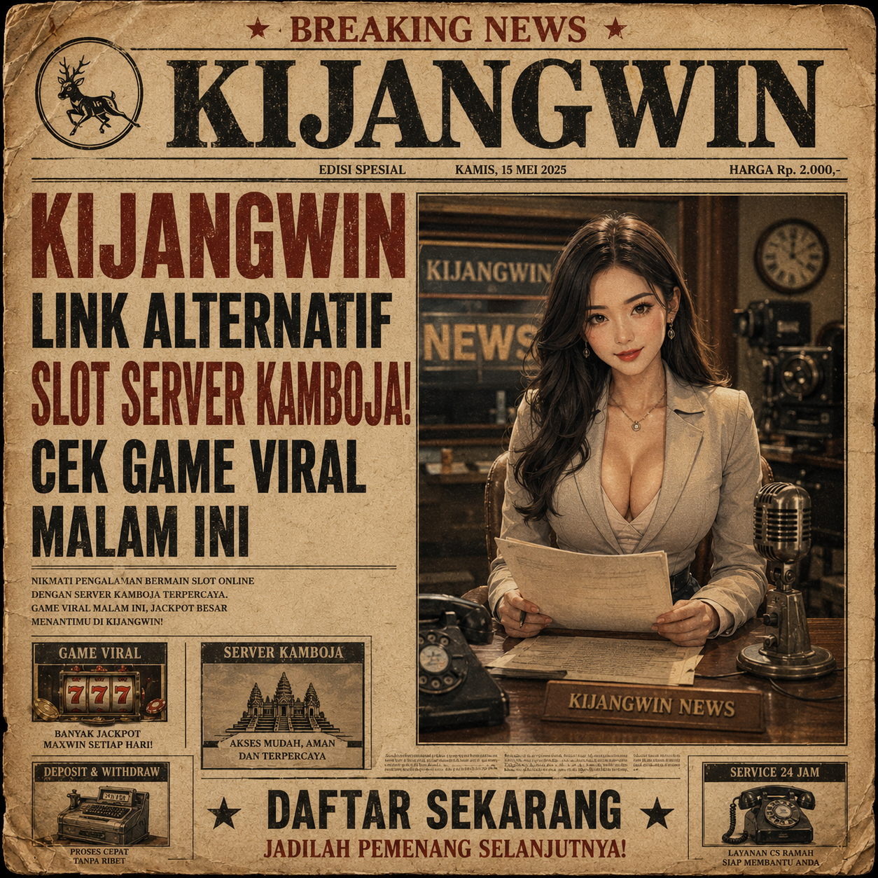 KIJANGWIN Link Alternatif Slot Server Kamboja! Cek Game Viral Malam Ini