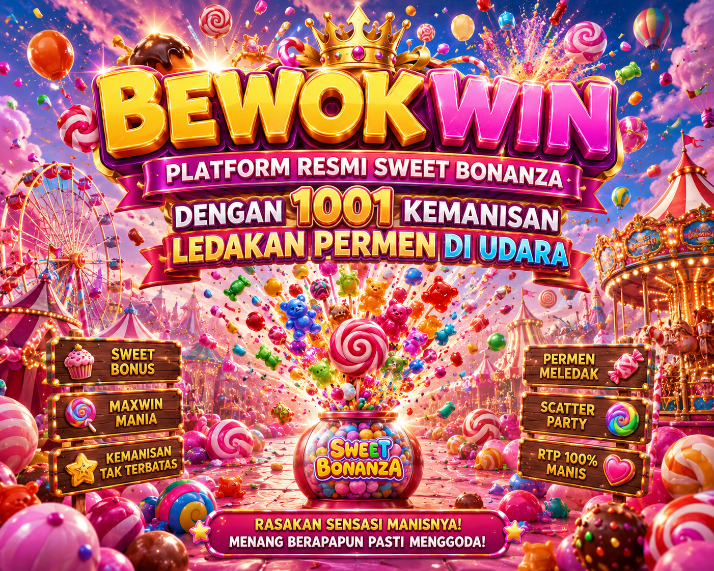 BEWOKWIN - Platform Resmi Sweet Bonanza Dengan 1001 Kemanisan Ledakan Permen Di Udara