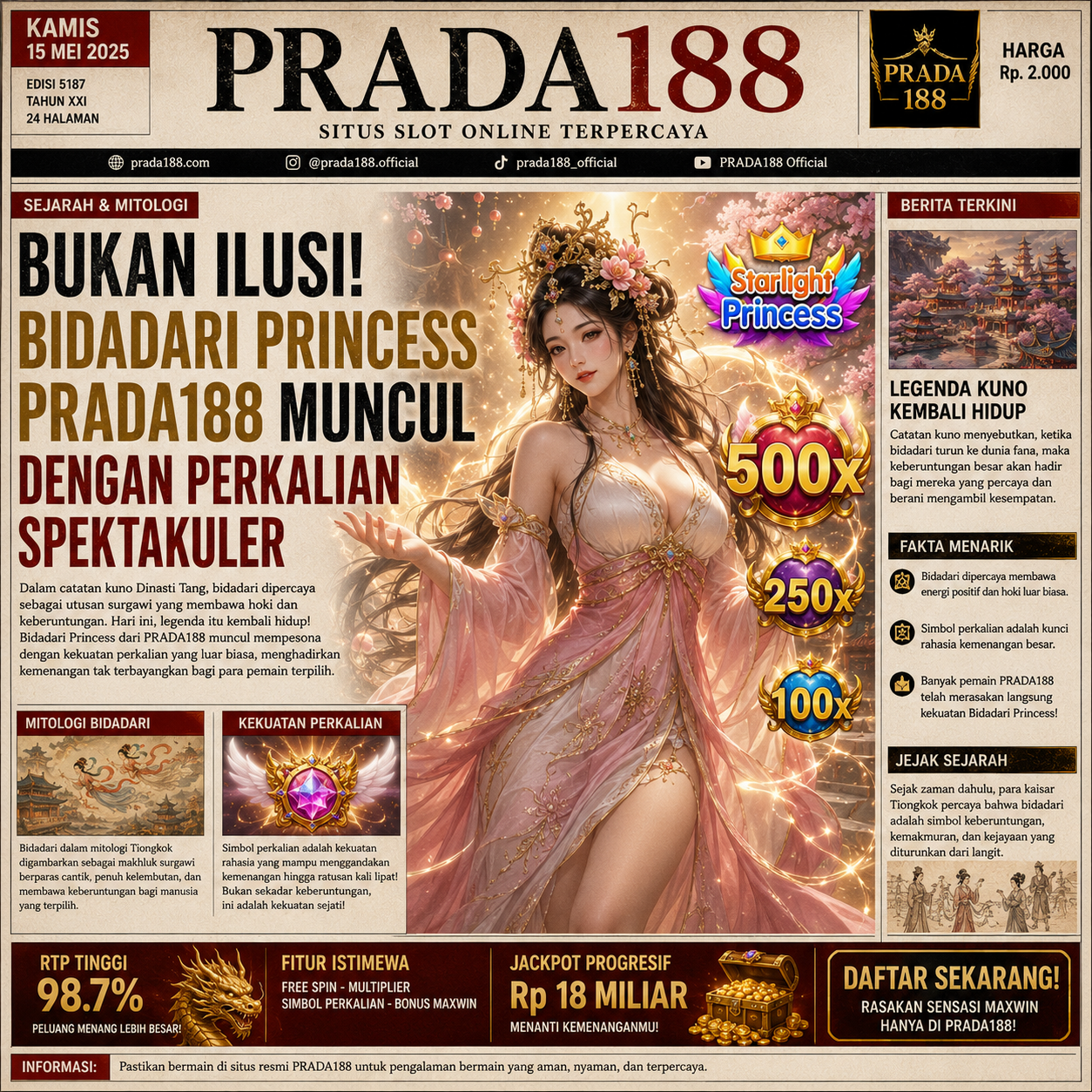 Bukan Ilusi! Bidadari Princess PRADA188 Muncul dengan Perkalian Spektakuler