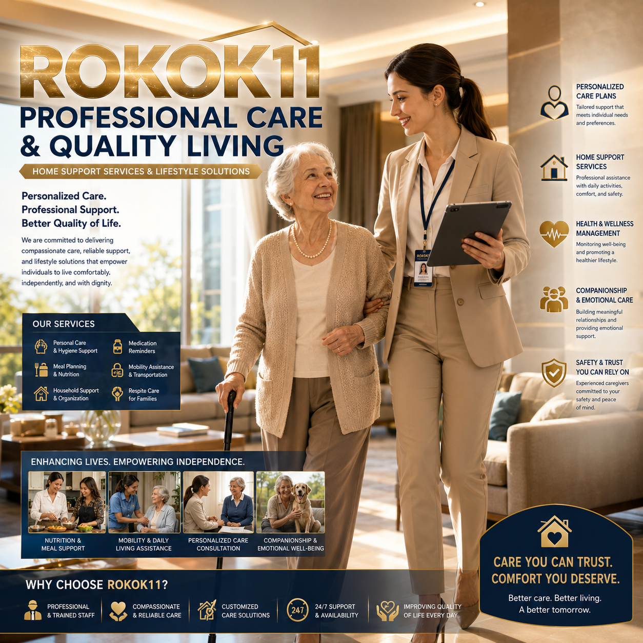 ROKOK11 – Professional Care Services, Home Support & Quality Living Solutions
