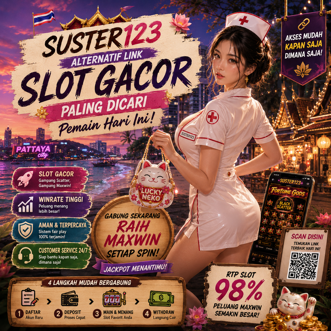 SUSTER123 ×͜× Link Gacor Terbaru dengan Reward Mantap, Akses Cepat & Layanan Terbaik