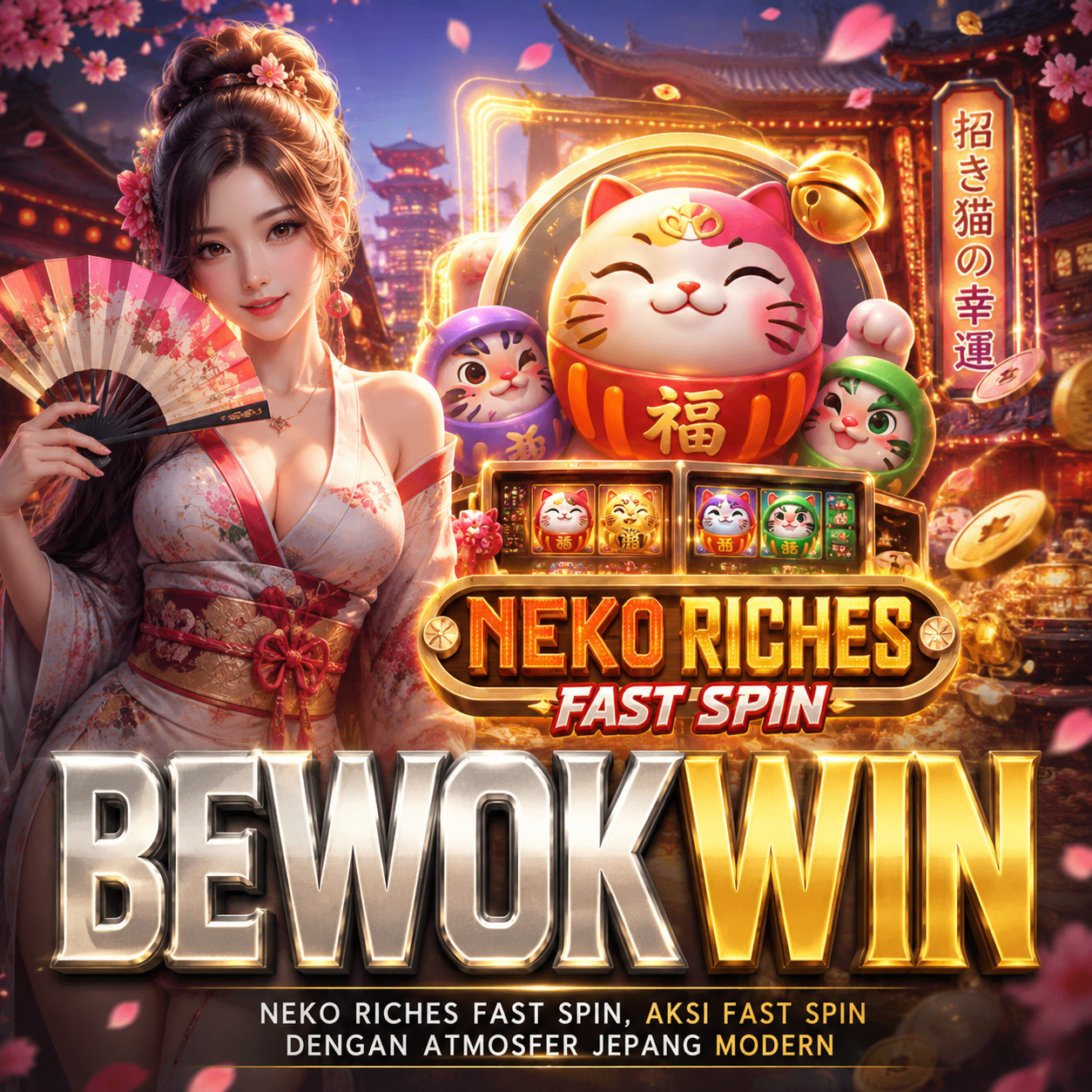 BEWOKWIN | Neko Riches Fast Spin, Aksi Fast Spin dengan Atmosfer Jepang Modern