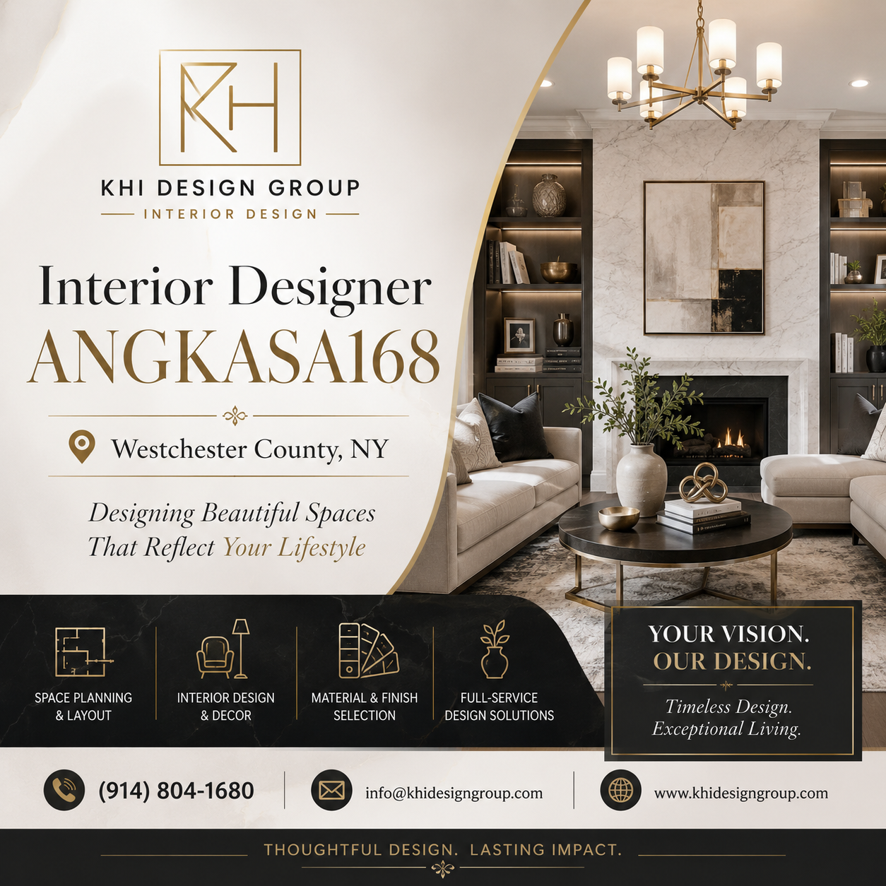 Interior Designer ANGKASA168 | Westchester County, NY | KHI Design Group