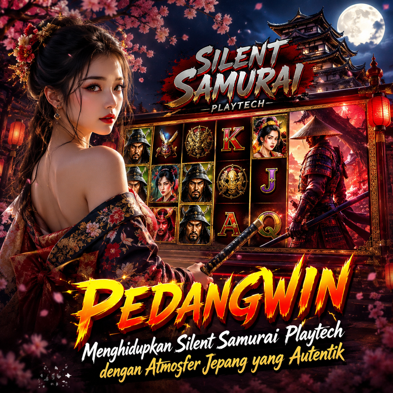 PEDANGWIN Menghidupkan Silent Samurai Playtech dengan Atmosfer Jepang yang Autentik