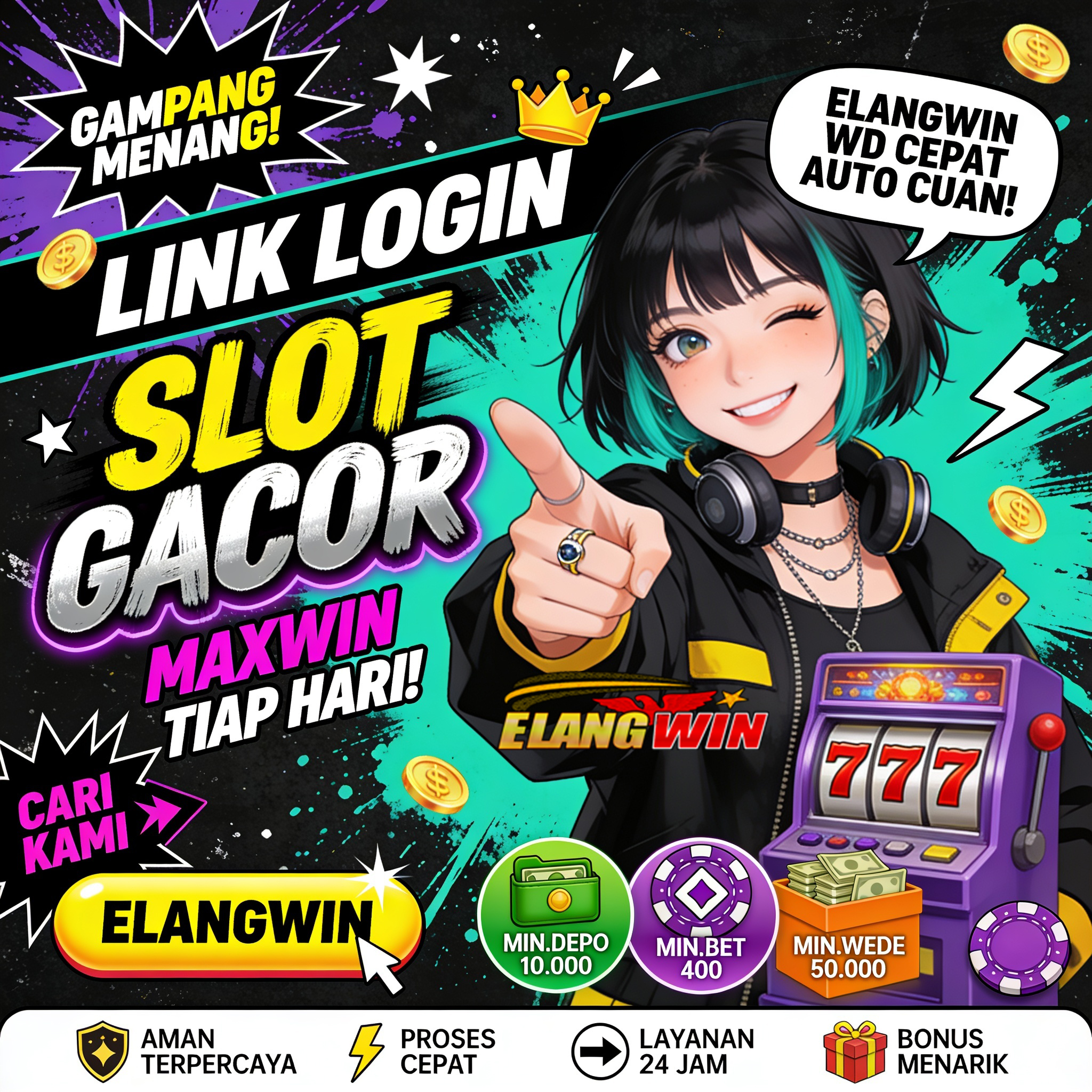 Thumbnail 1 of 3, Poster, Ada Kendala? Buka Livechat ELANGWIN, Bantuan Langsung Datang designed and sold by ELANGWIN.