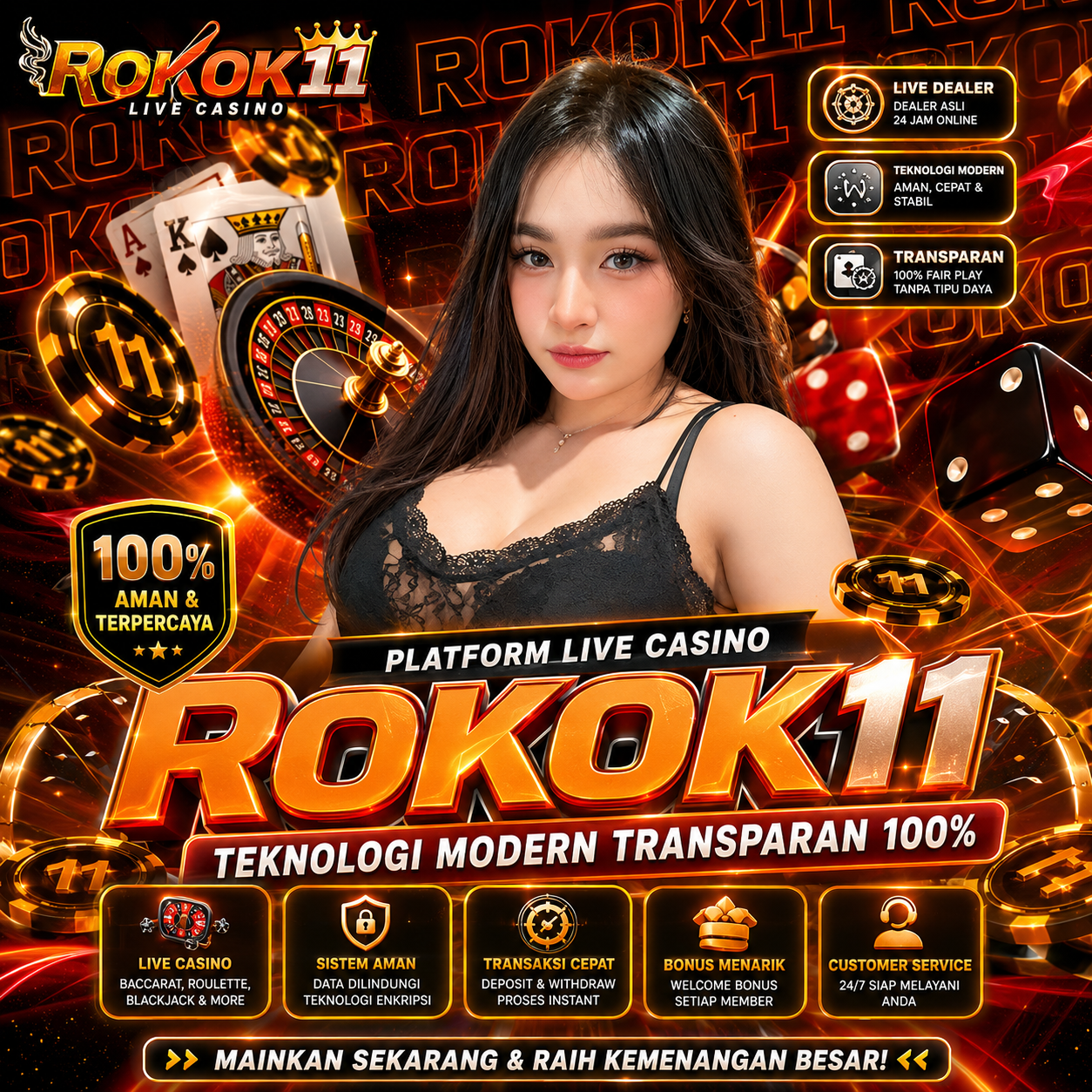 Registrasi ID Live Casino Next-Gen Cuma Di Platform Rokok11