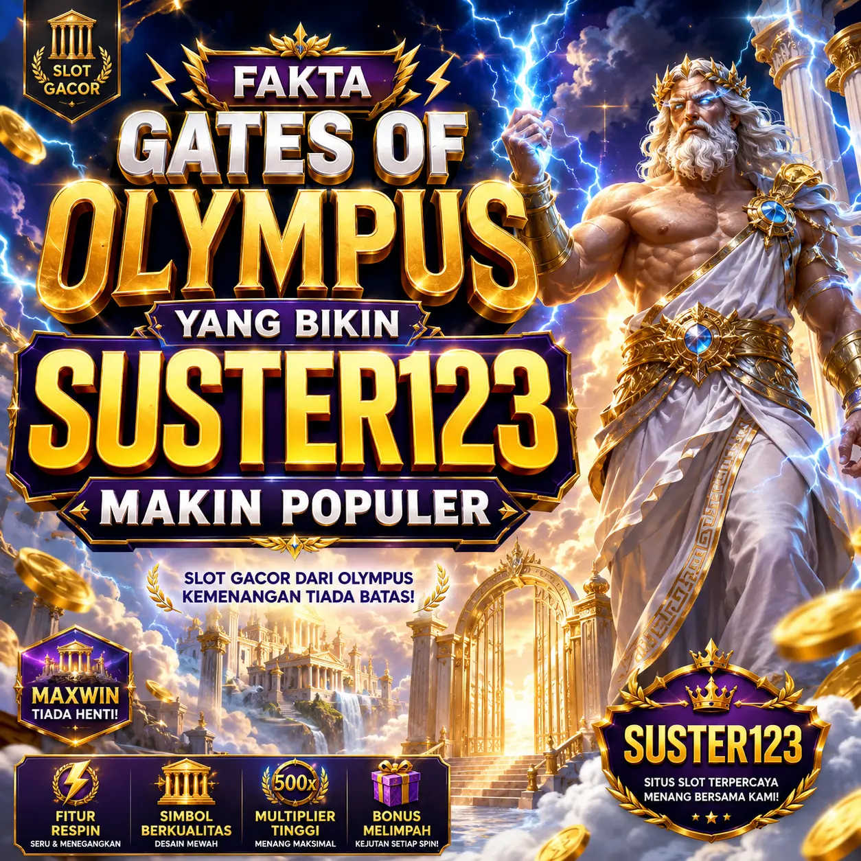 Fakta Gates of Olympus yang Bikin SUSTER123 Makin Populer