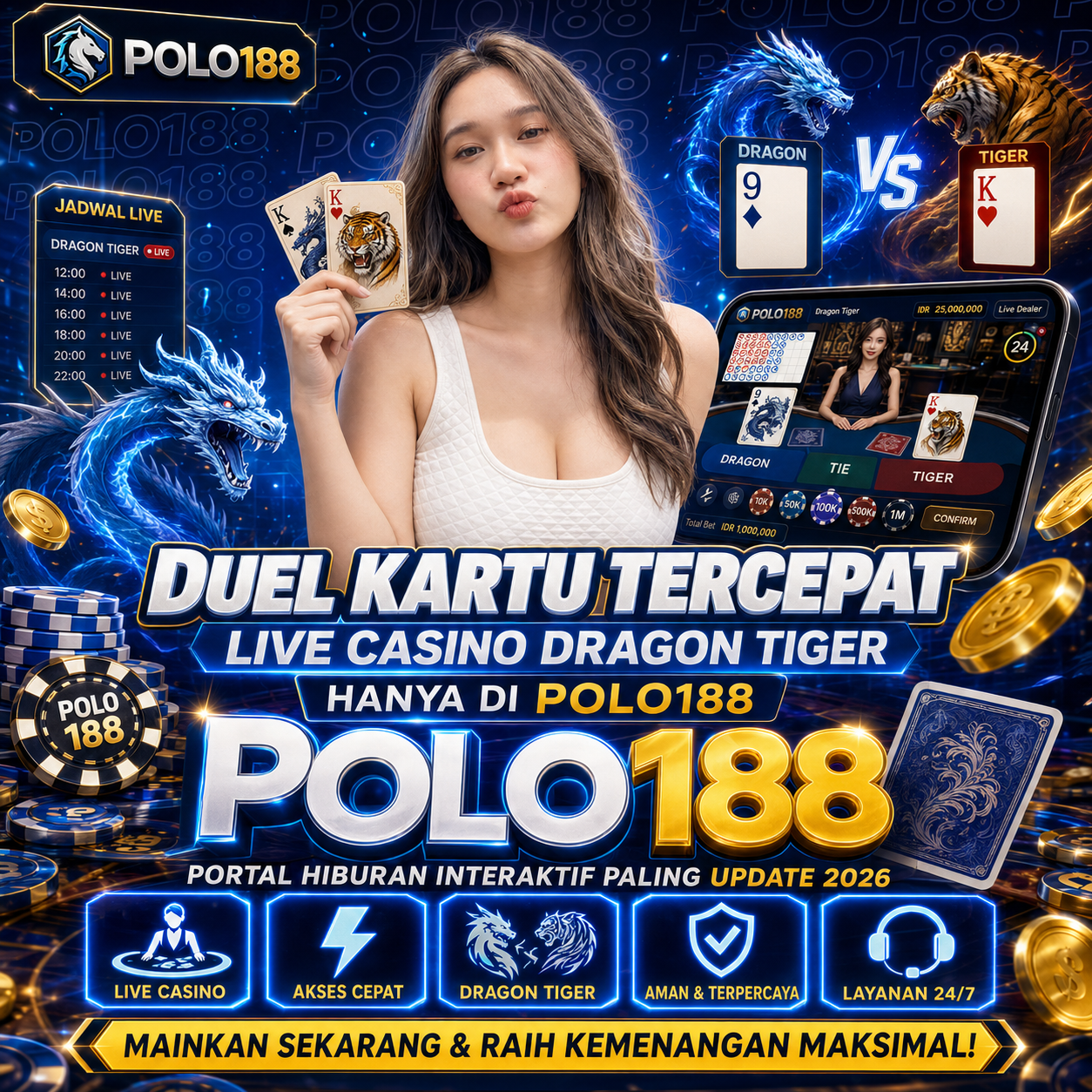 Duel Kartu Tercepat Live Casino Dragon Tiger Hanya Di Polo188