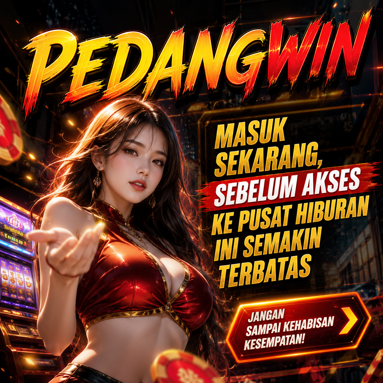 PEDANGWIN ==> Masuk Sekarang, Sebelum Akses ke Pusat Hiburan Ini Semakin Terbatas