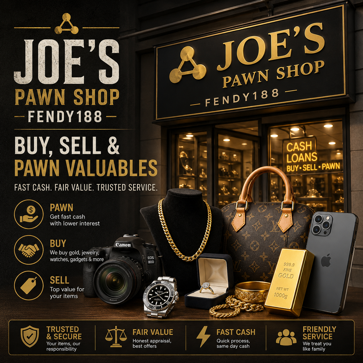 Joe's Pawn Shop Fendy188 | Buy, Sell & Pawn Valuables