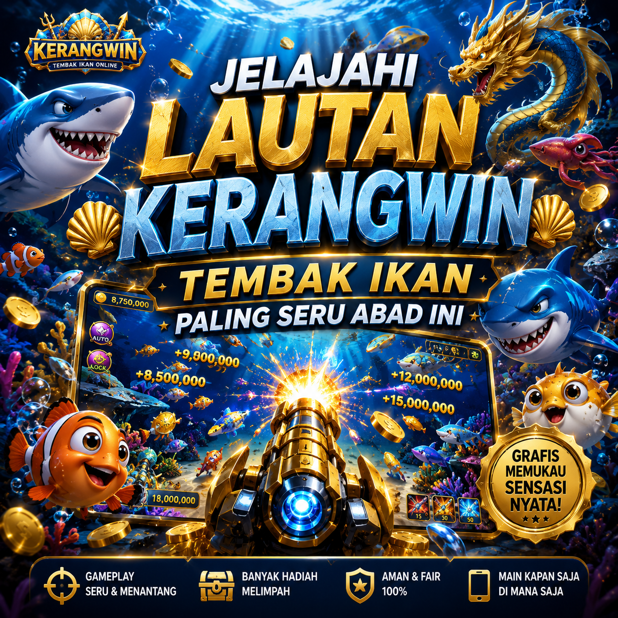 Jelajahi Lautan KERANGWIN: Tembak Ikan Paling Seru Abad Ini - WooCommerce eCommerce