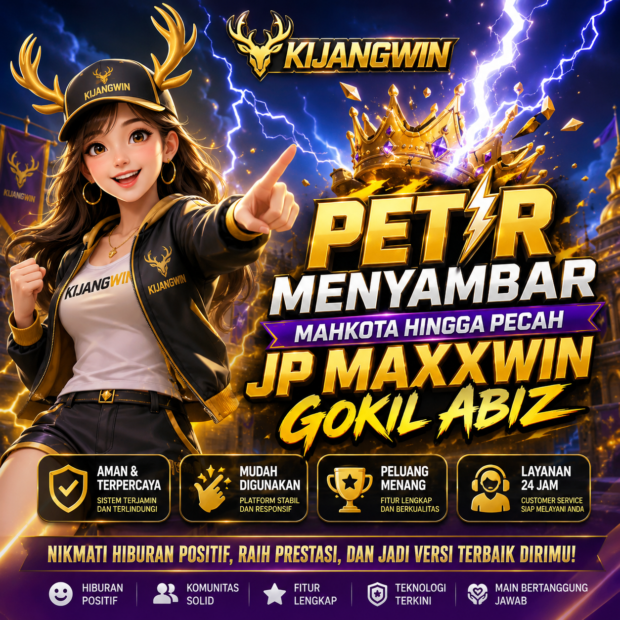 KIJANGWIN - Petir Menyambar Mahkota Hingga Pecah JP Maxxwin Gokil Abiz - WooCommerce eCommerce