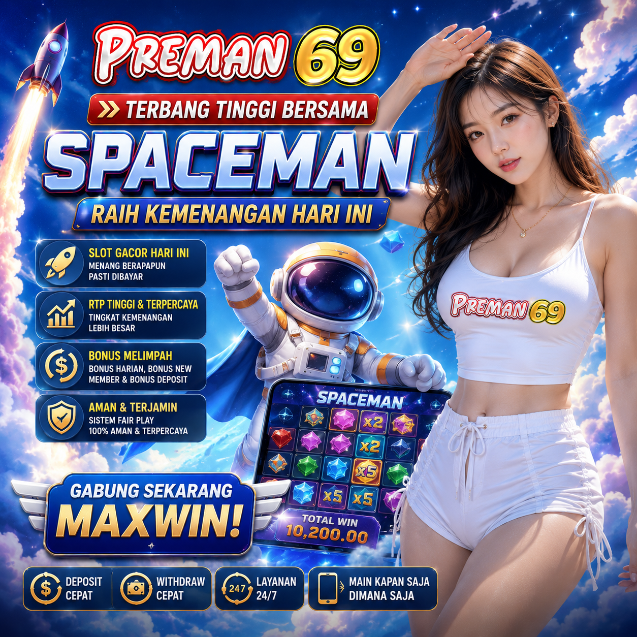 PREMAN69 >> Selesaikan Misi dan Rasakan Menjadi Jutawan Sekarang.
