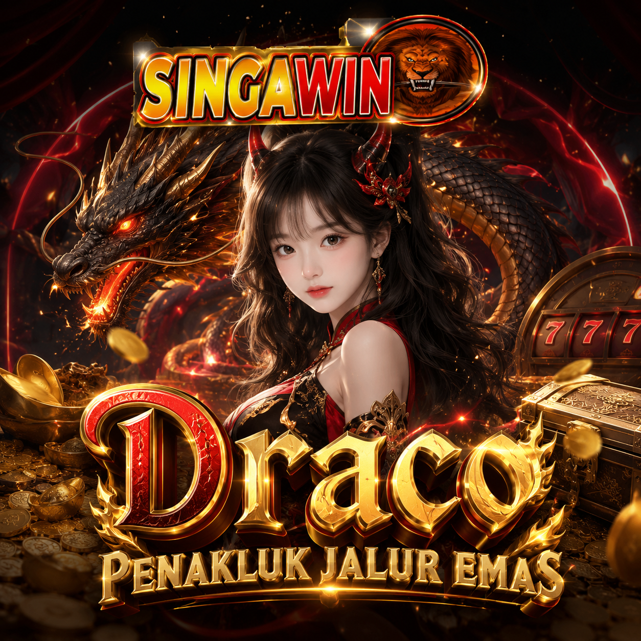 Thumbnail 1 of 3, Poster, SINGAWIN Dunia Virtual Interaktif dengan Fitur Lebih Lengkap designed and sold by SINGAWIN.