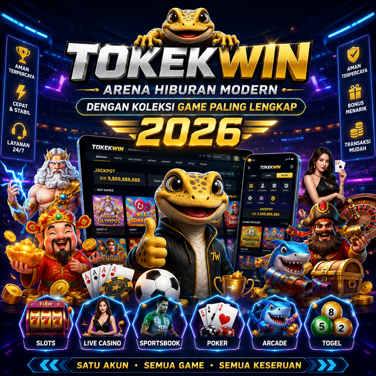 TOKEKWIN ×͜× Link Gacor Terbaik 2026, Reward Maksimal untuk Semua Member