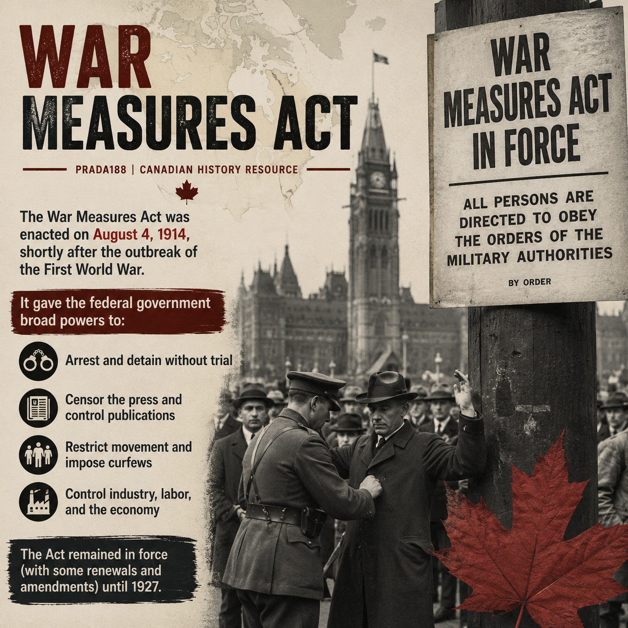 War Measures Act Prada188 | Canadian History Resource