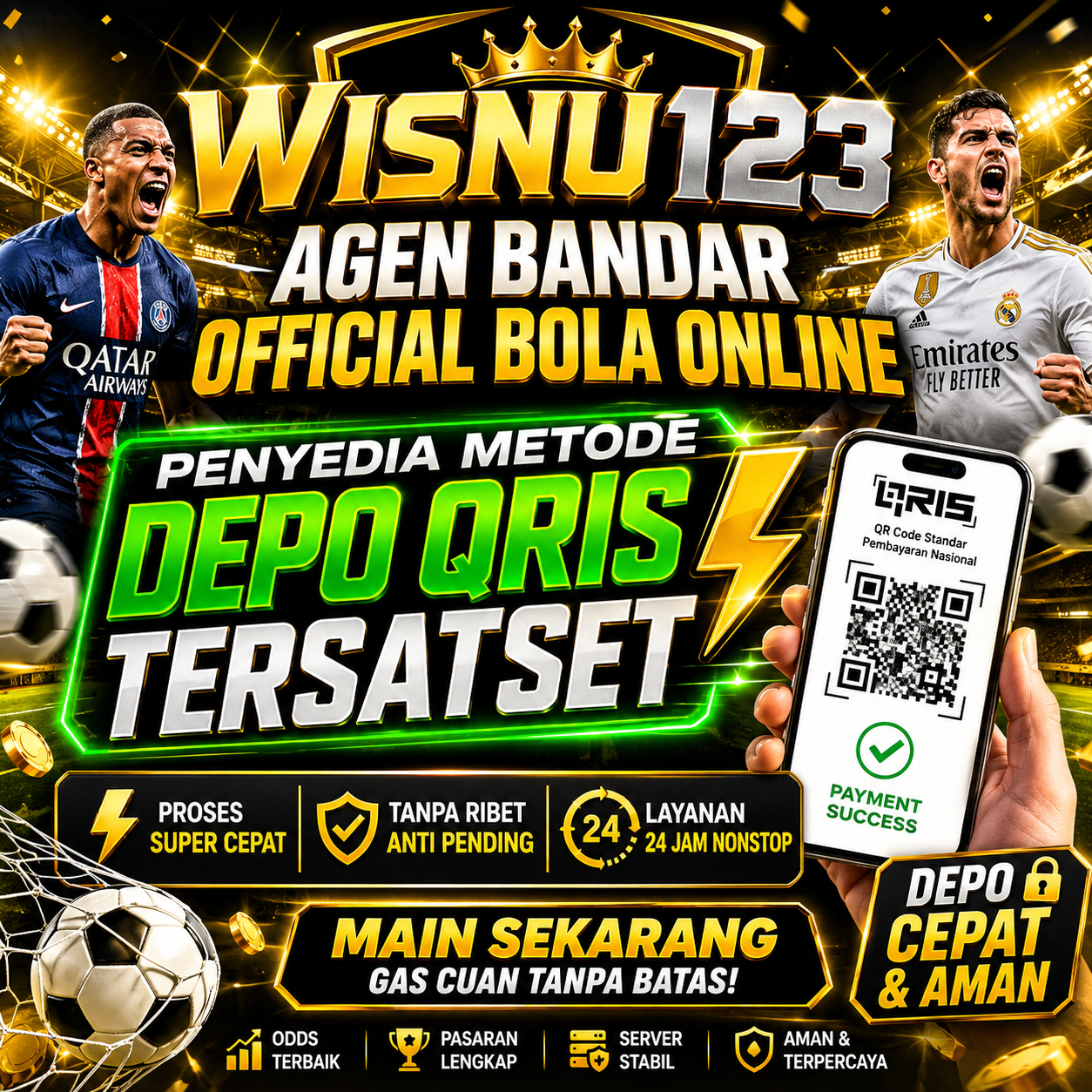 WISNU123: Agen Bandar Official Bola Online Penyedia Metode Depo QRIS Tersatset - WooCommerce eCommerce