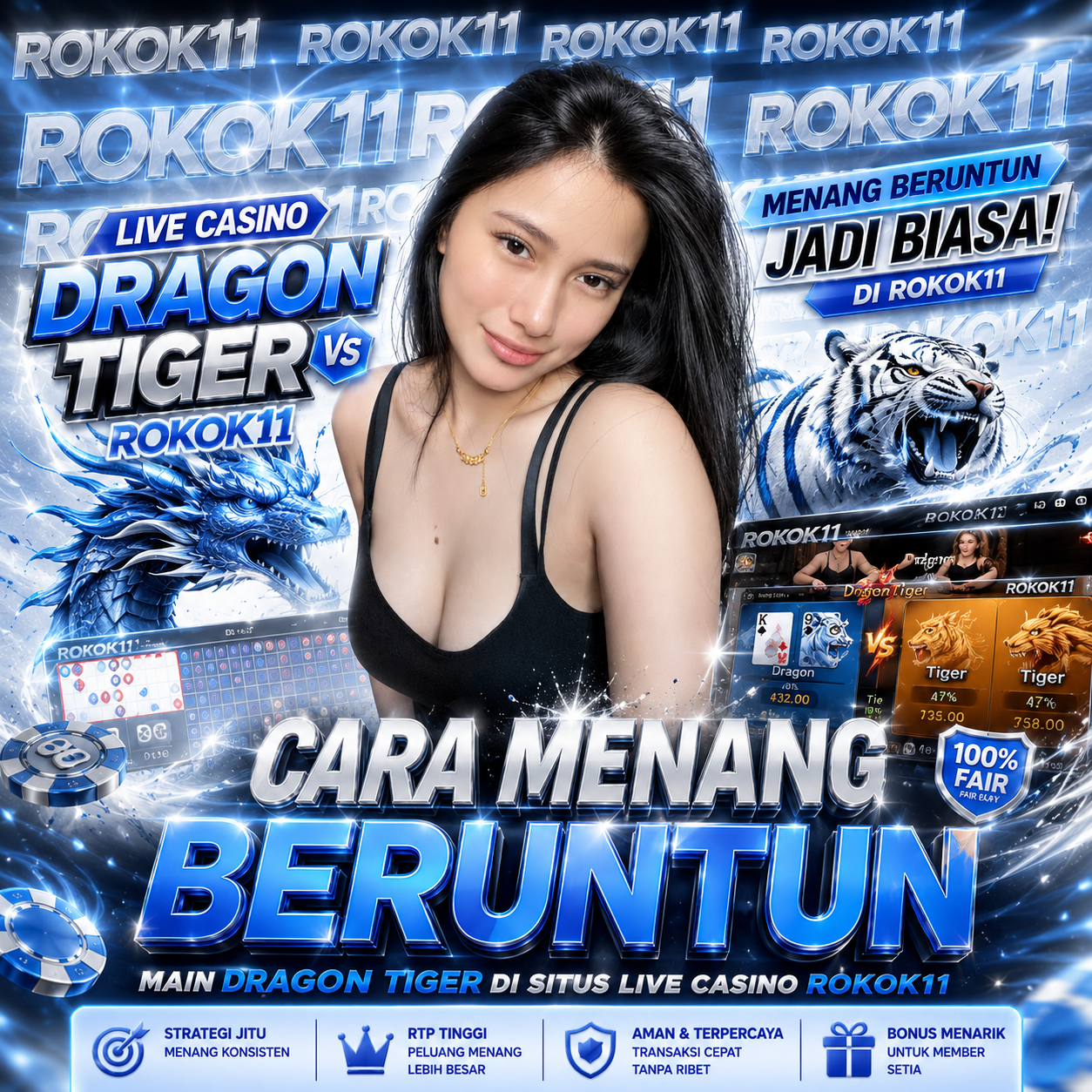 Cara Menang Beruntun Main Dragon Tiger Di Situs Live Casino Rokok11