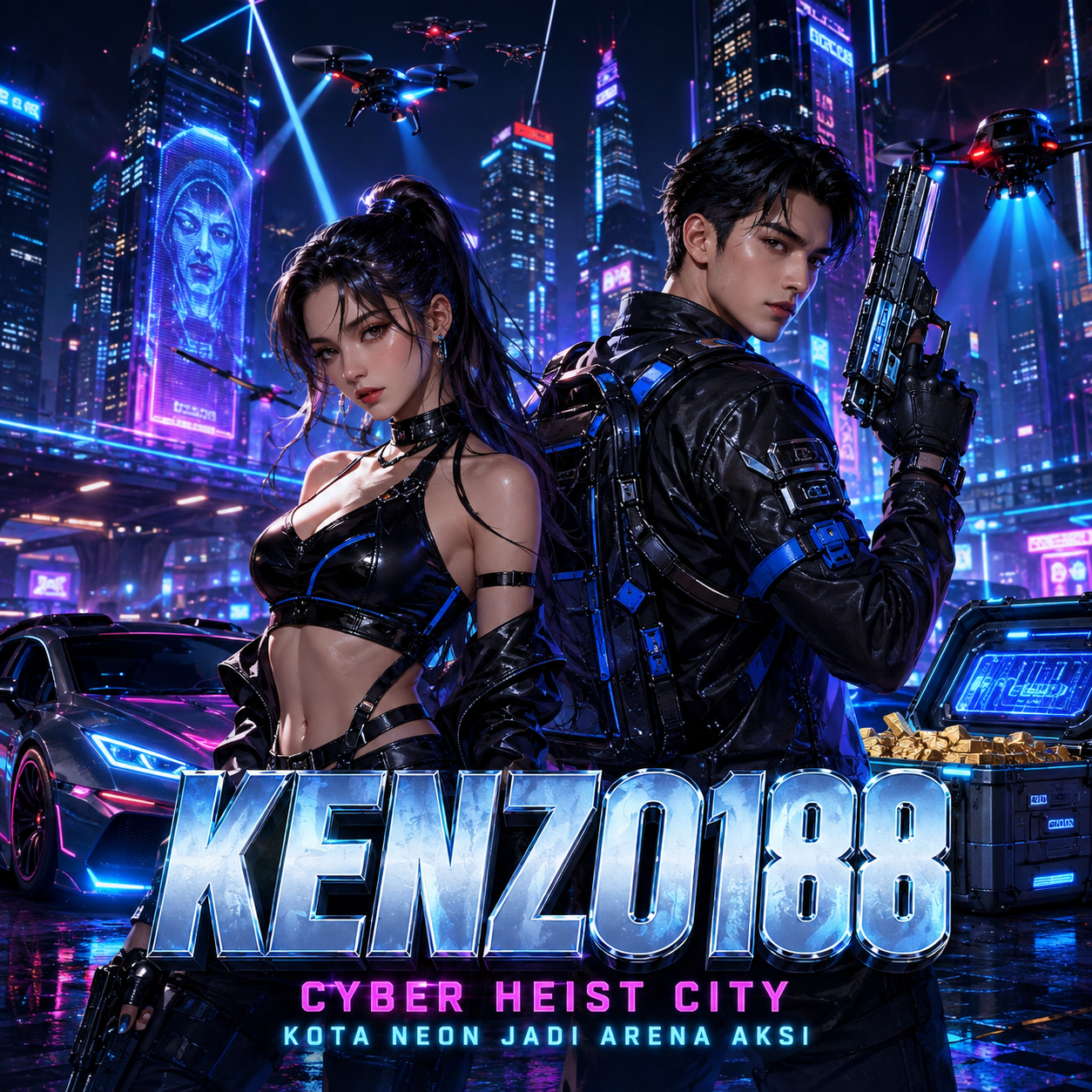 KENZO188 | Cyber Heist City, Kota Neon Jadi Arena Aksi