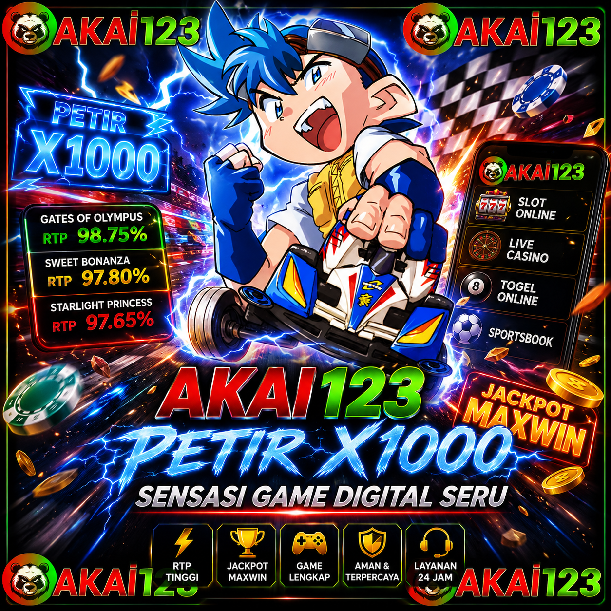 AKAI123 Petir X1000 | Sensasi Game Digital Seru