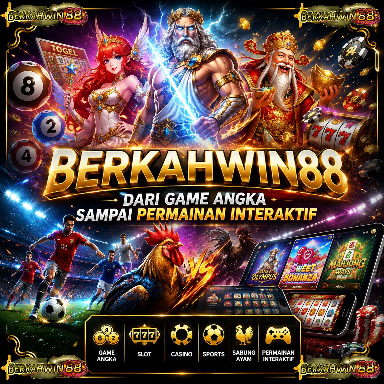 Galeri foto BERKAHWIN88: Dari Game Angka sampai Permainan Interaktif di Jakarta