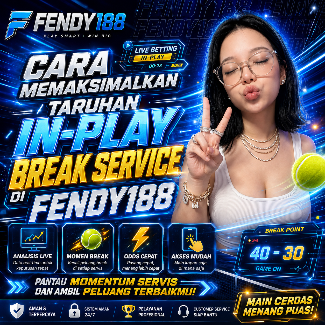 Cara Memaksimalkan Taruhan In-Play Break Service Di Fendy188 by Hey siriusly