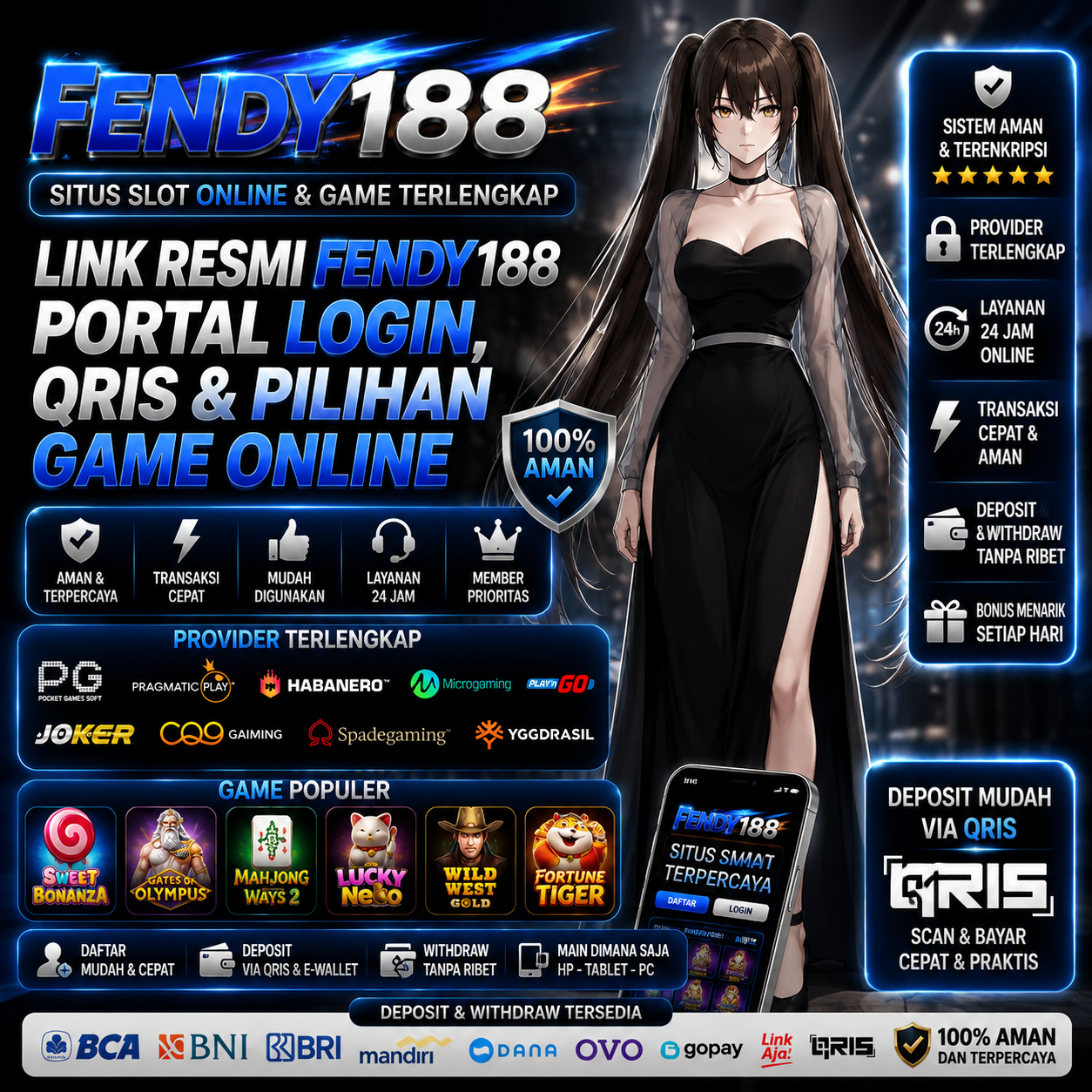 Link Resmi FENDY188 | Portal Login, QRIS dan Pilihan Game Online